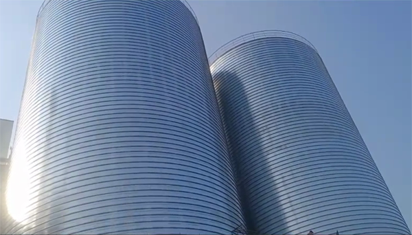 黄岛2座混凝土高架卷板仓